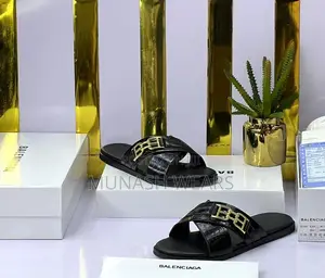 Men Quality Leather Slipers