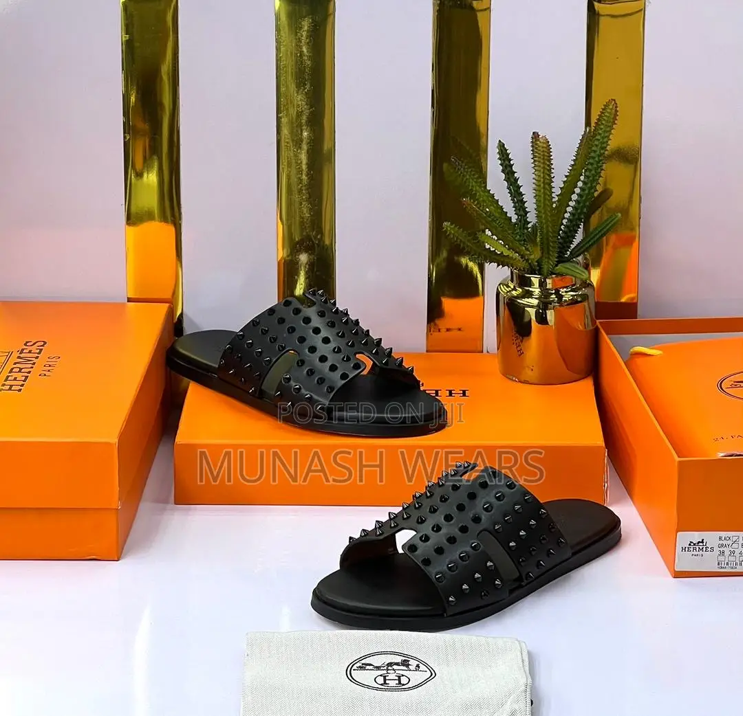 Men Quality Leather Slipers