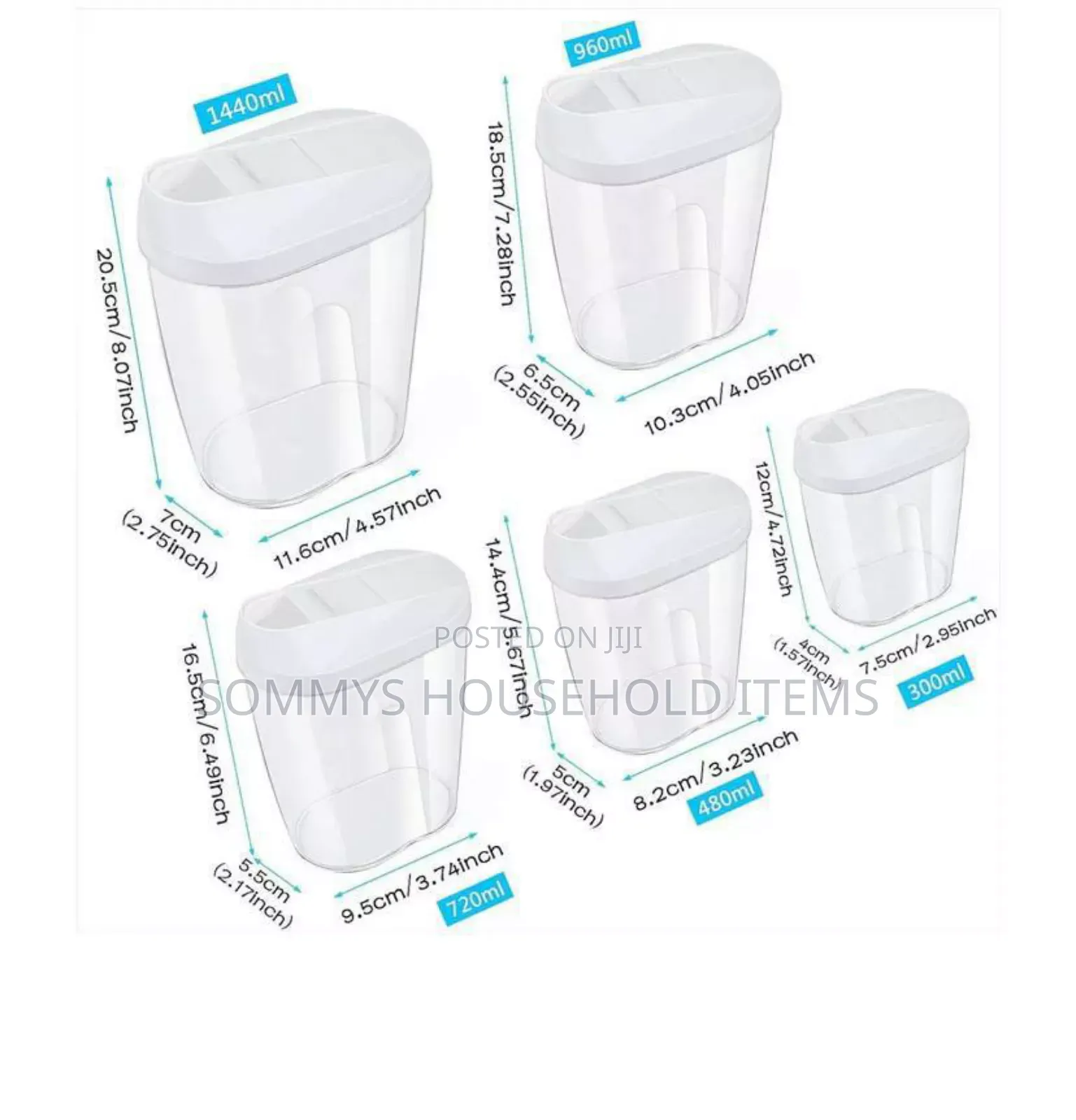 5set Airtight Container Storage
