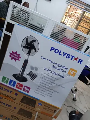 Original Polystar 16 Inches Rechargeable Fan PV-8516B
