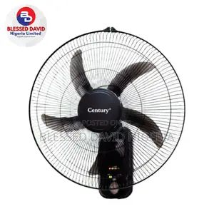 Century 18 Inches Rechargeable Wall Fan (FRCB 45) - Black