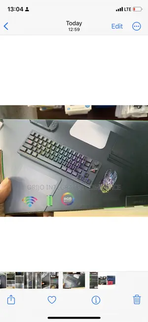 750 Rechargeable Wireless Backlight Keyboard and Mouse Suit