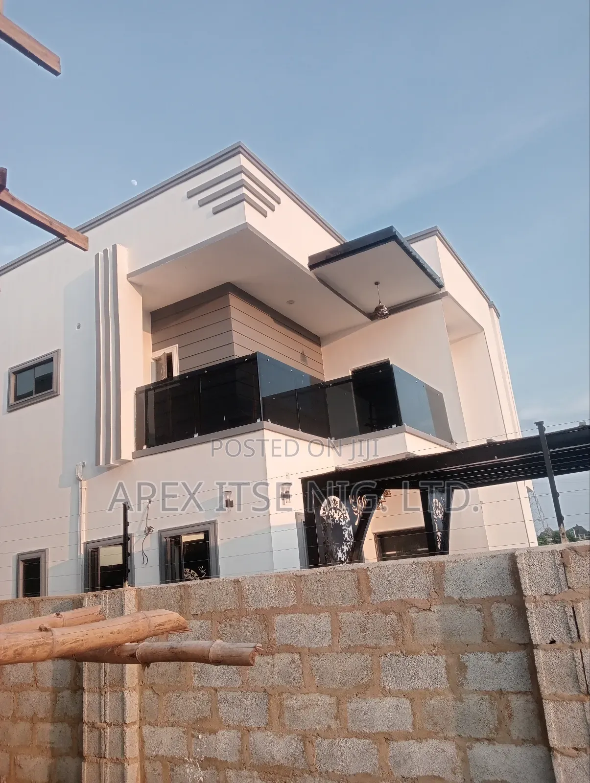 Asthetics Grey Glass Balcony