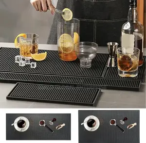 Black Bar Mats - Tableware Mats