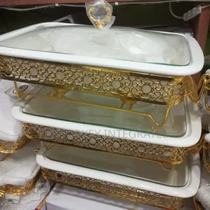 3pcs Food Storage Container With Transparent Glass Cover Set
