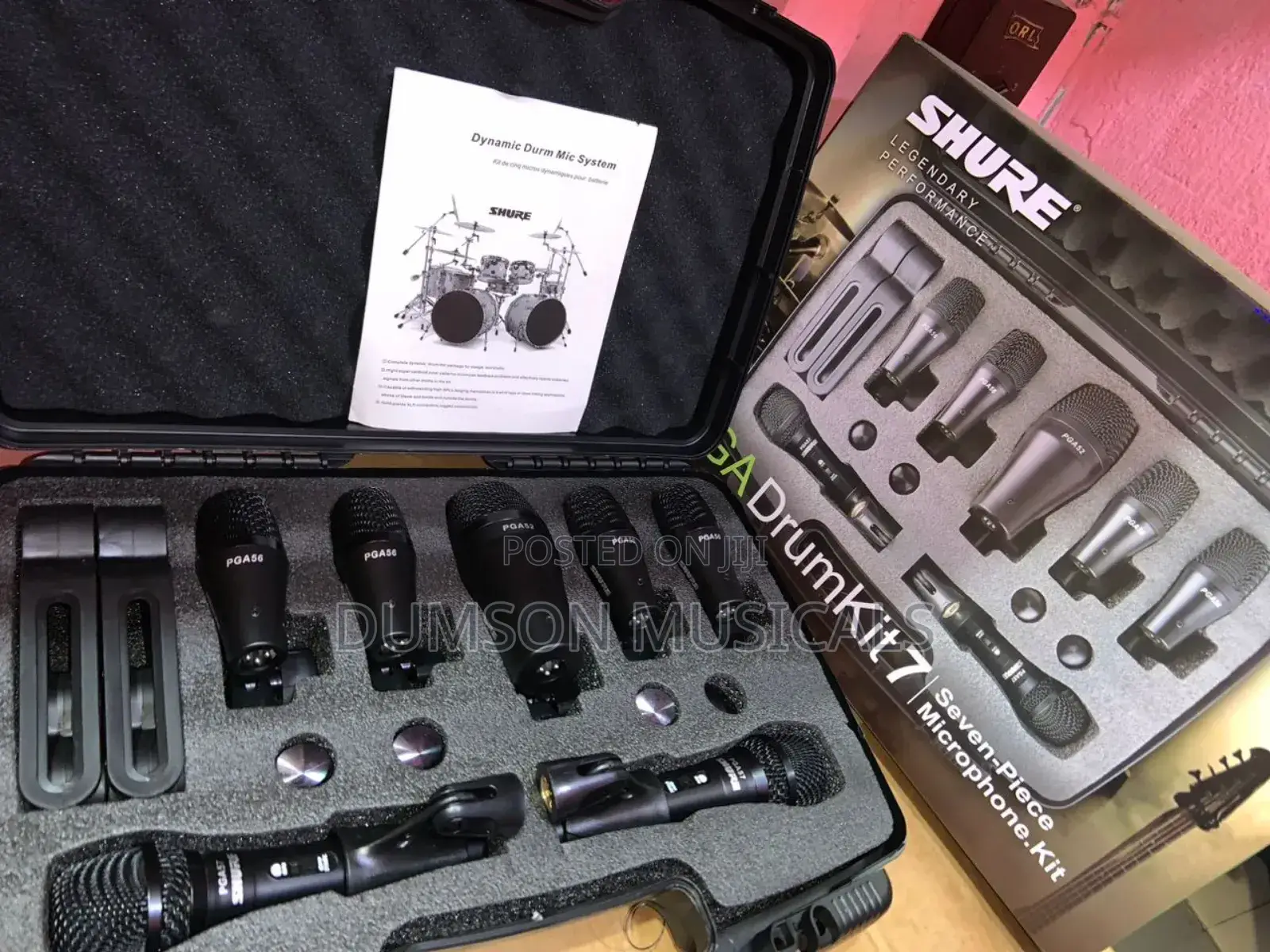7-Set Shure Dynamic Drum Mic