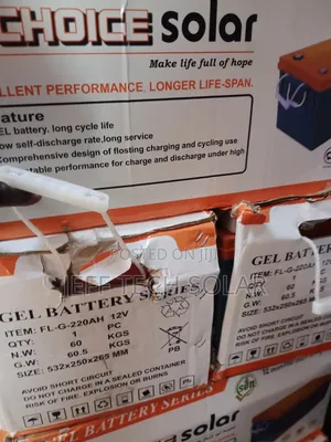 220ah Original Choice Solar Dry Cell Battery 12v