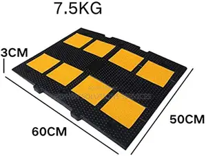 Rubber Speed Bump Extendable Interconnectable Slow Down Traf