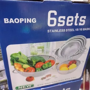 New Baoping 6 Sets Stainless Steel 18/10 Baskets