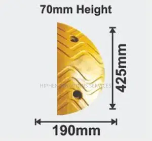 End Cap For 70mm Rubber Road Speed Bump