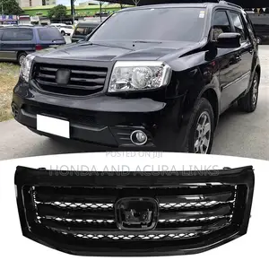 Gloss Black Colour Front Grill Honda Pilot 2012- 2014