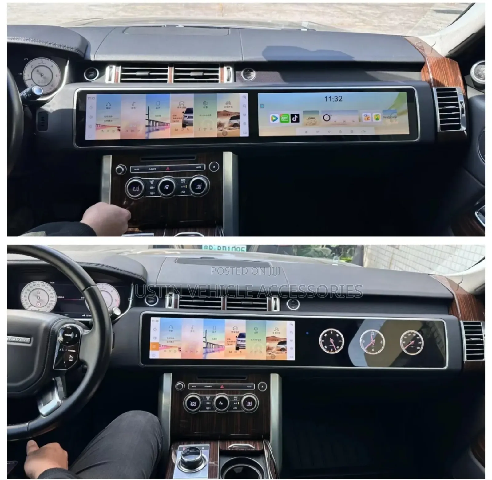 Range Rover Vogue Dual Screen Android With Ac Panel