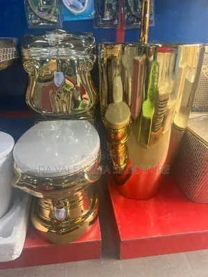Luxurious Golden Water Closet