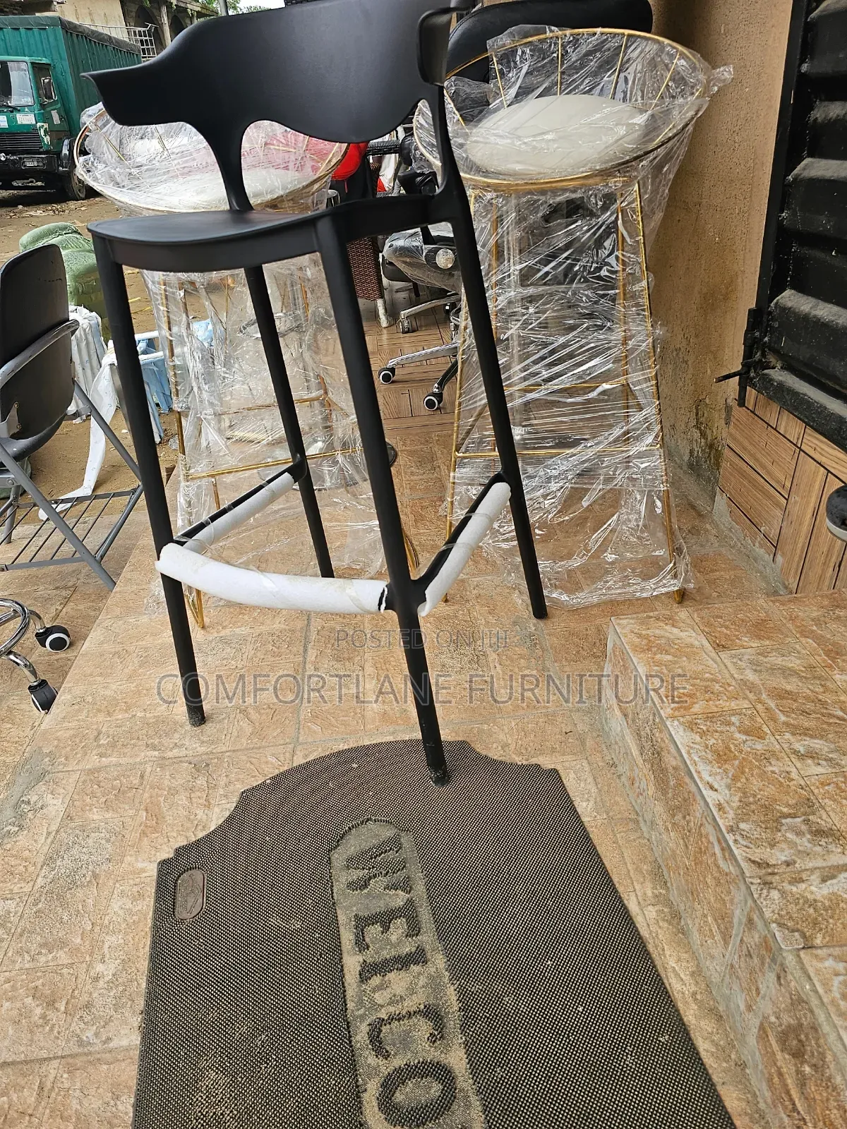 Durable Fiber Bar/Restaurant High Stool