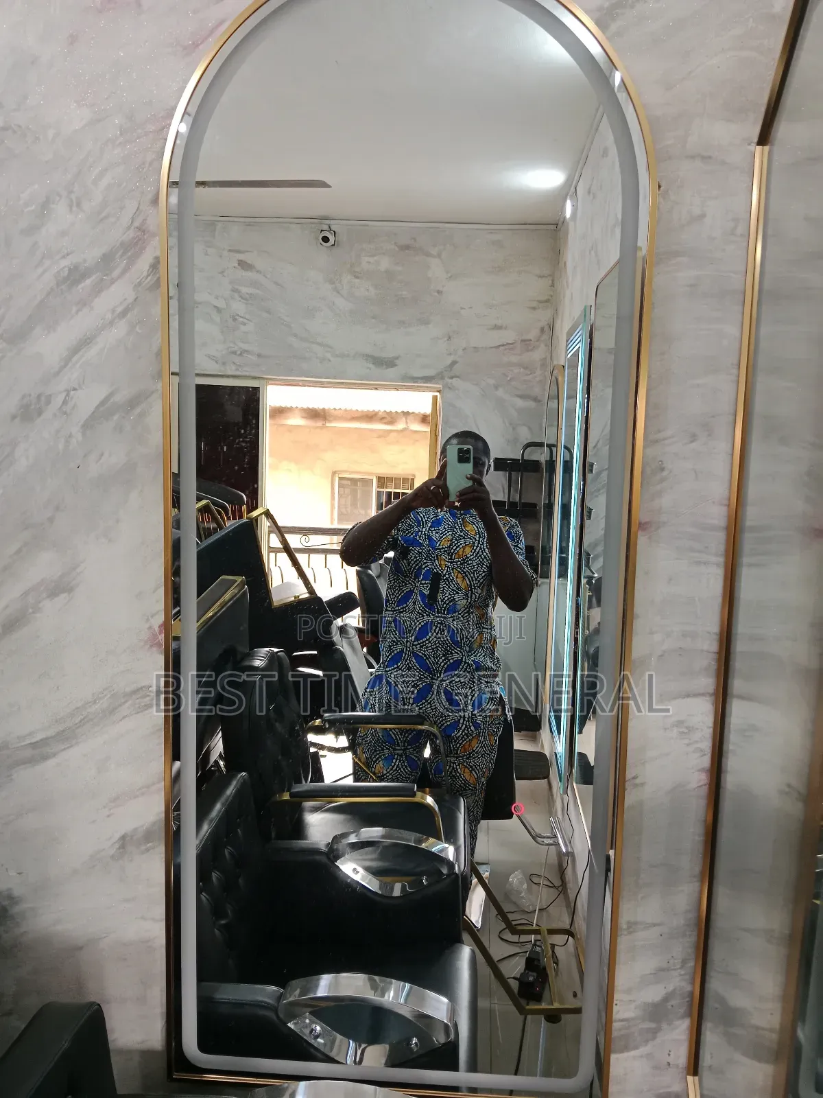 Flush Mirror With LED Lights