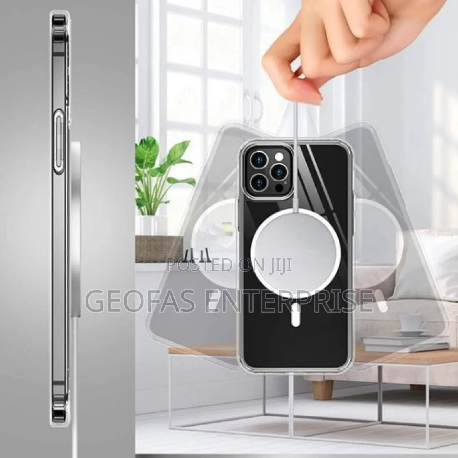 iPhone 13 Pro,14 Pro Magsafe Protective Silicone Clear Case