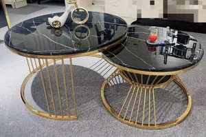 Round 2 in 1 Marble Center Table