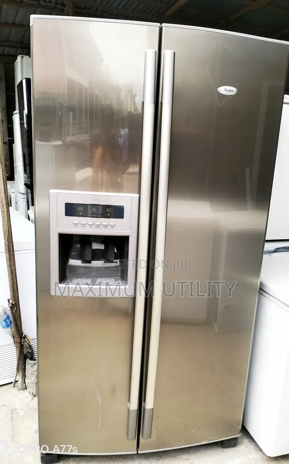 Whirlpool Side by Side Fridge Wit Dispenser N Icecube Maker