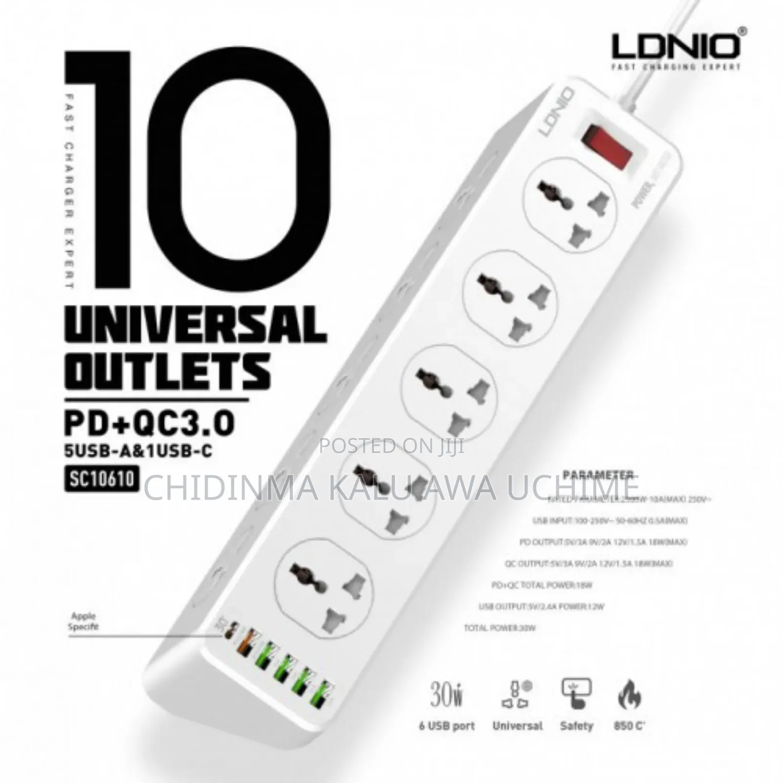 Sc10610 2500W 10 Socket Extension