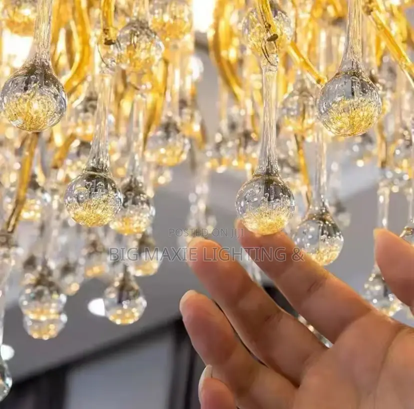 Rectangular Crystal Chandelier Living Room