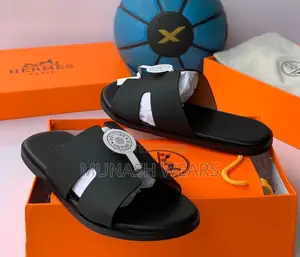 Hermes Leather Slipers