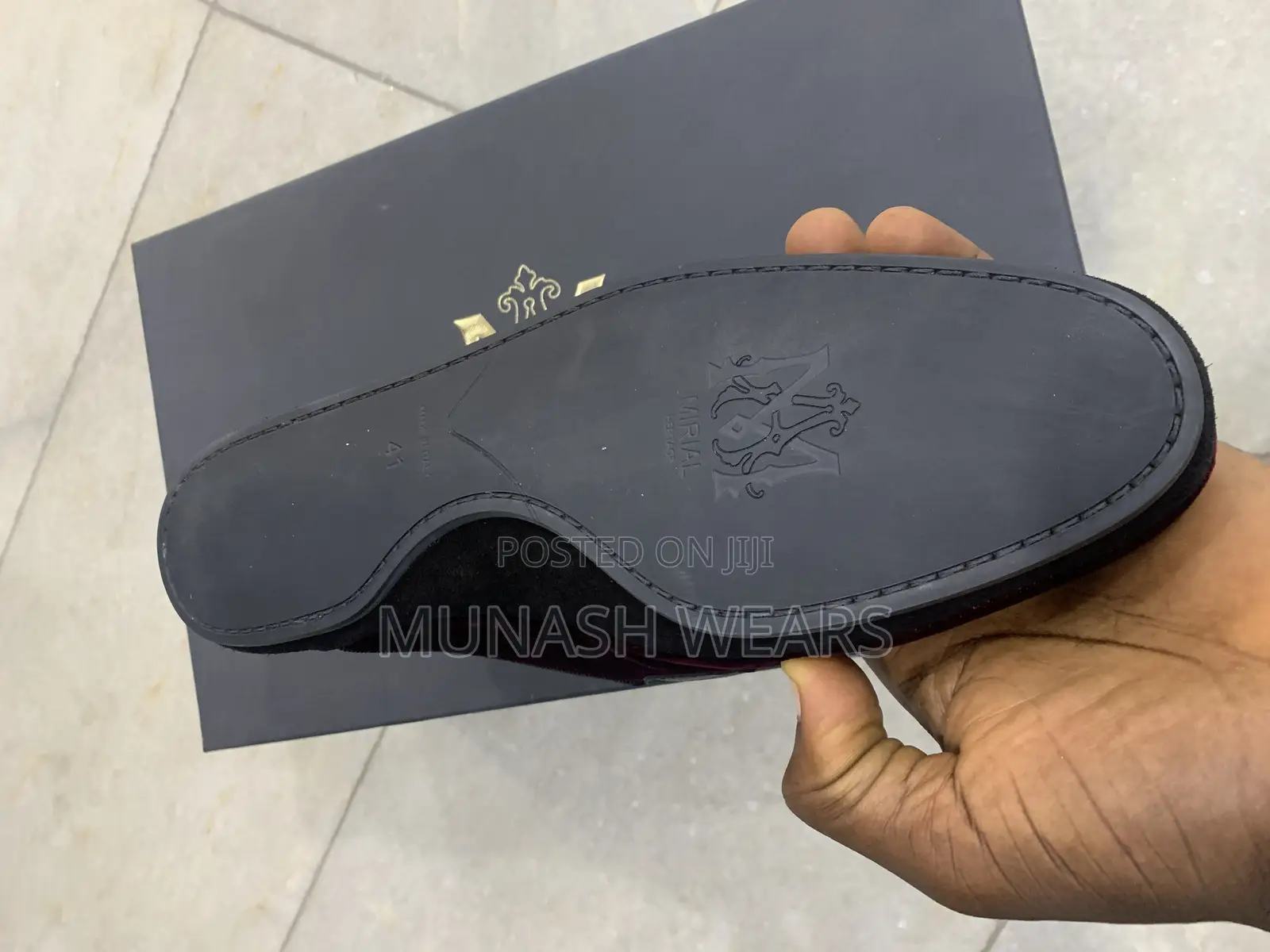 Italian Miral Velvet Half Shoe