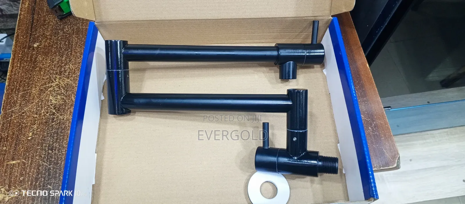 Wall Mounted Kitchen Tap Black