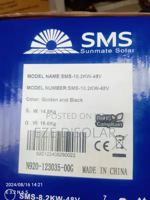 10.2kwh/48v SMS Lithium Ion Battery