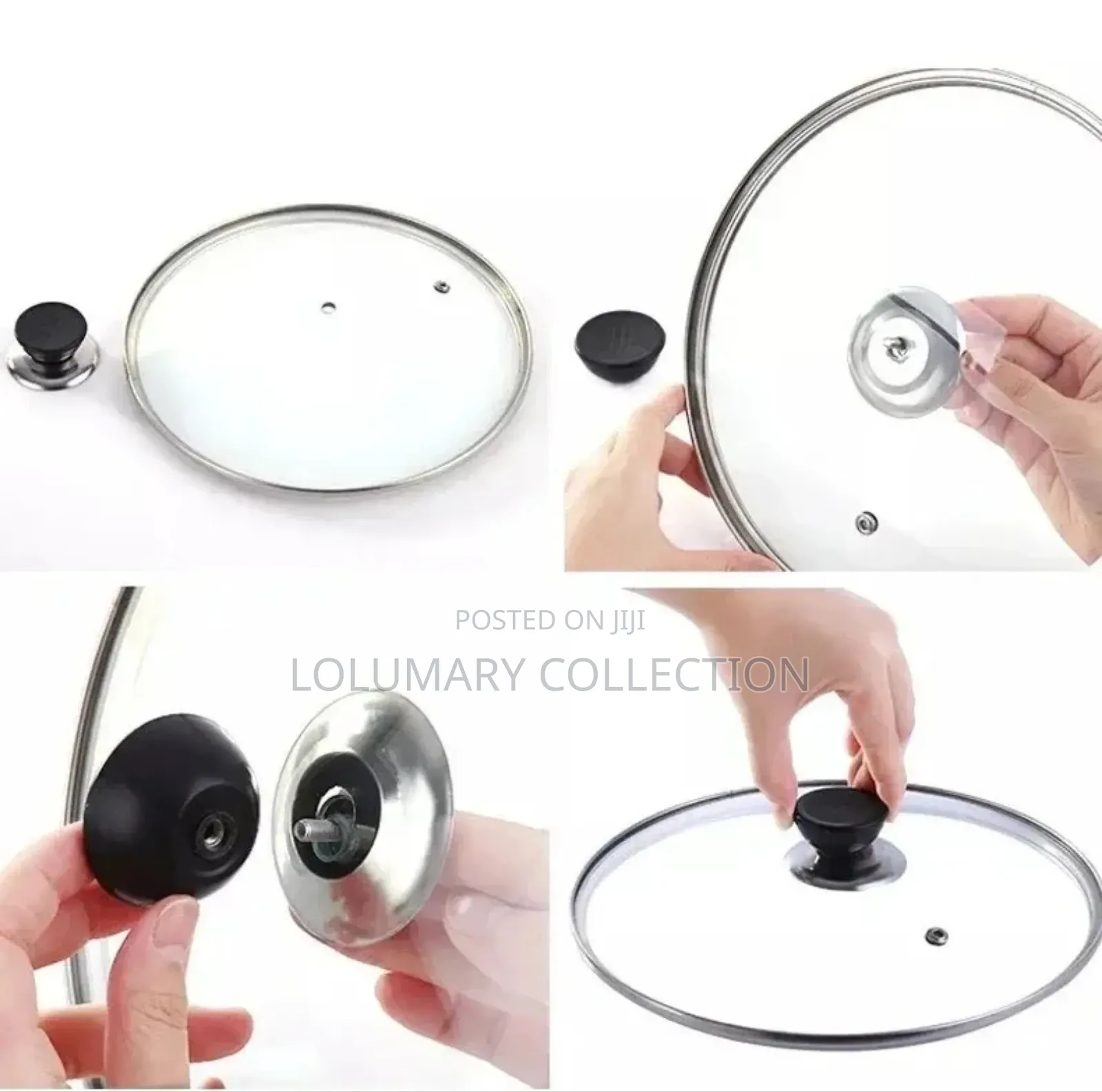 3pcs Replaceable Pot Cover Knob