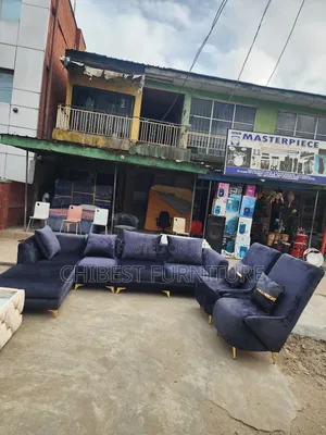 Quality L-Shaped Ulphostery Sofa With Two Single Seaters