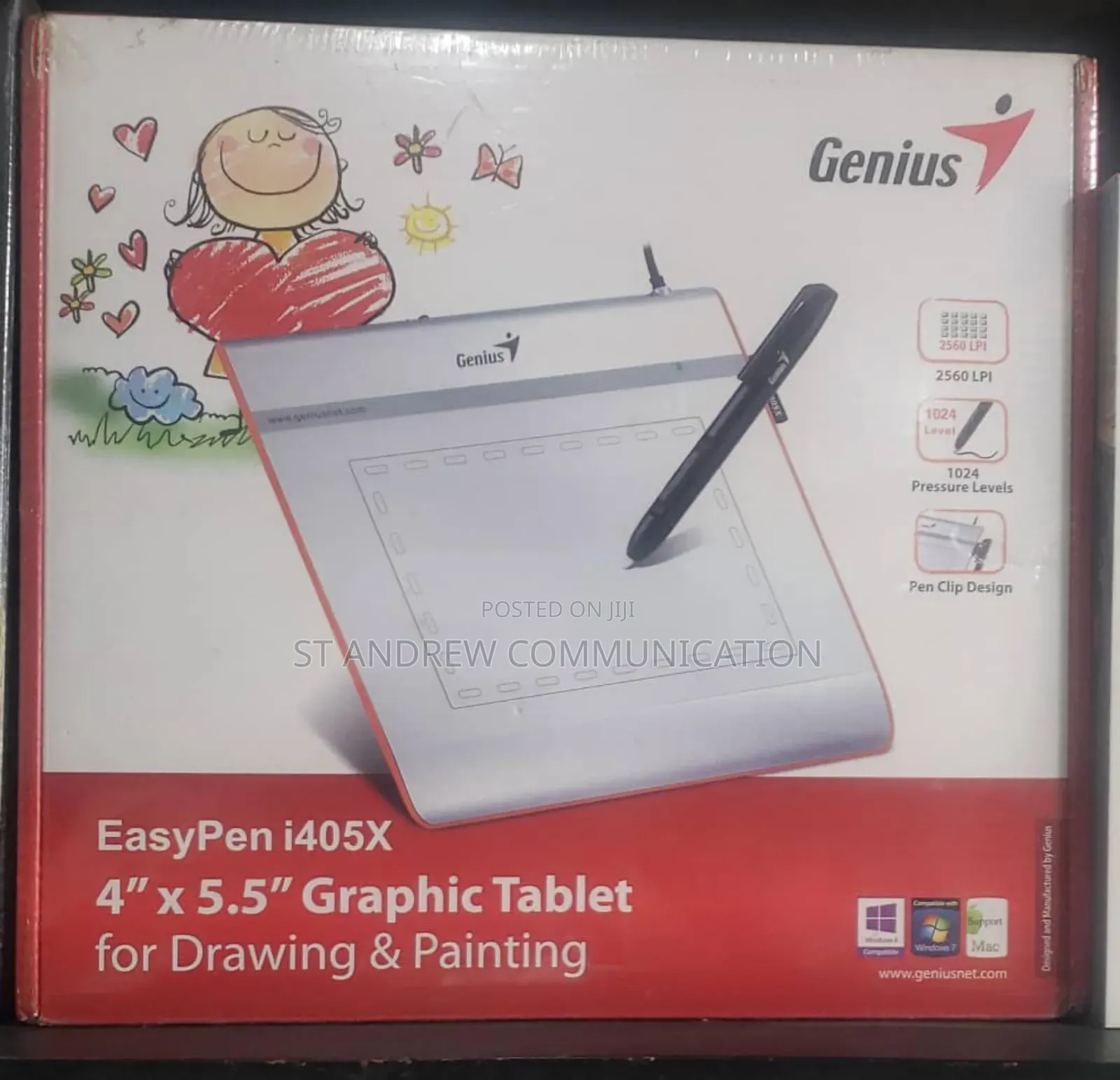 Easypen I405x 4” X 5.5” Graphic Tablet