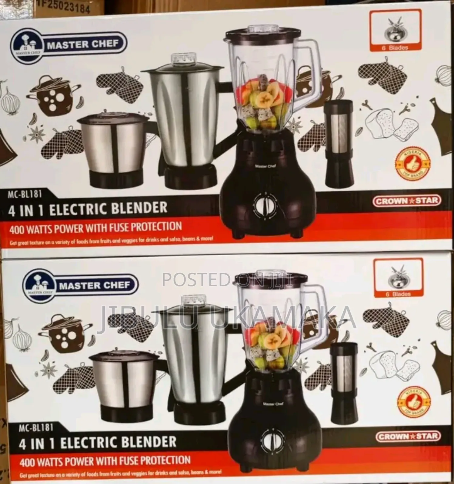 4-1 Master Chef Stainless Blender