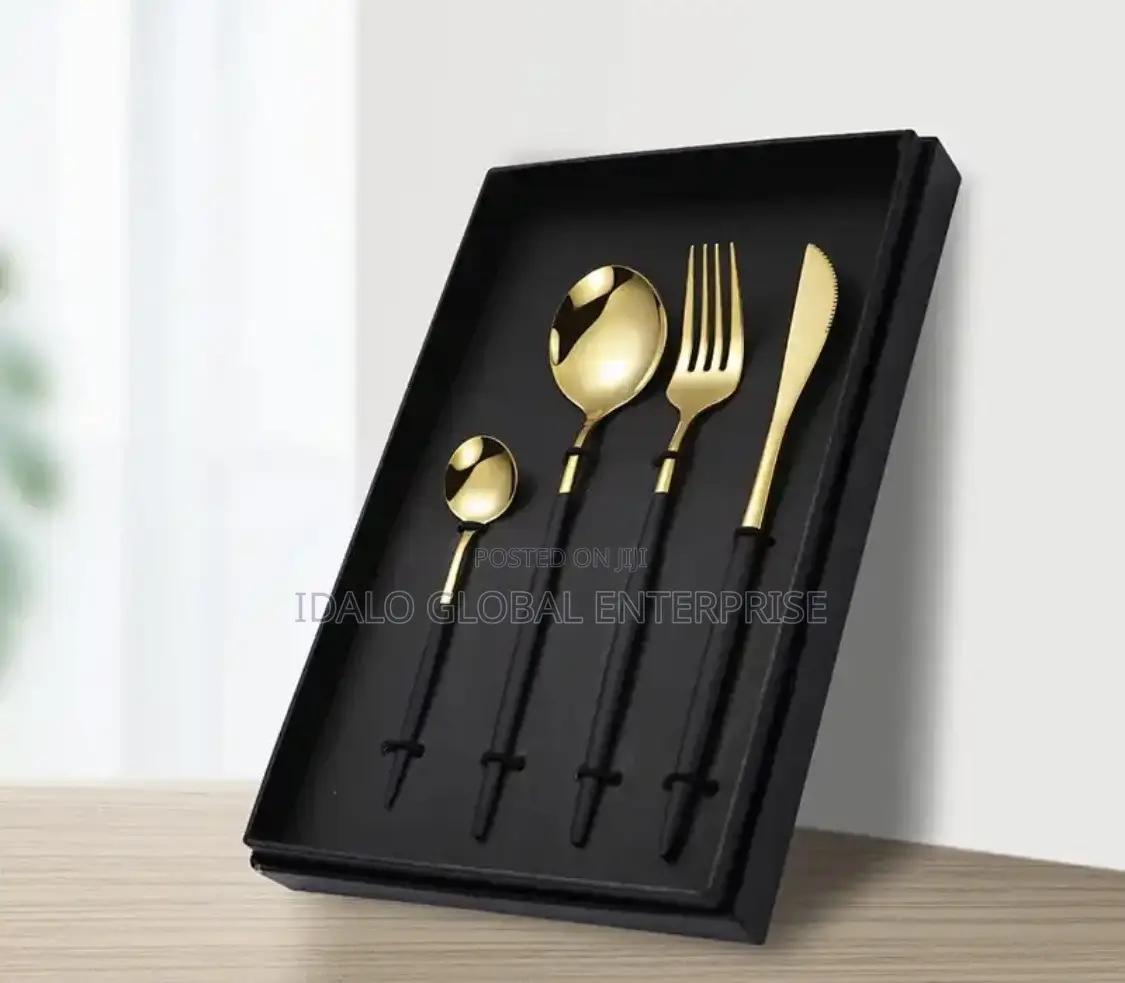 Gold Mix Cutlery Set - 4pcs