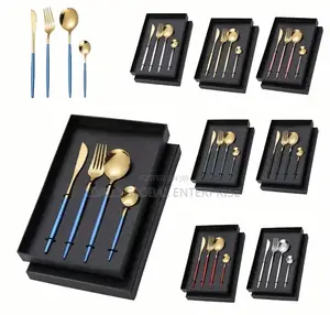 Gold Mix Cutlery Set - 4pcs