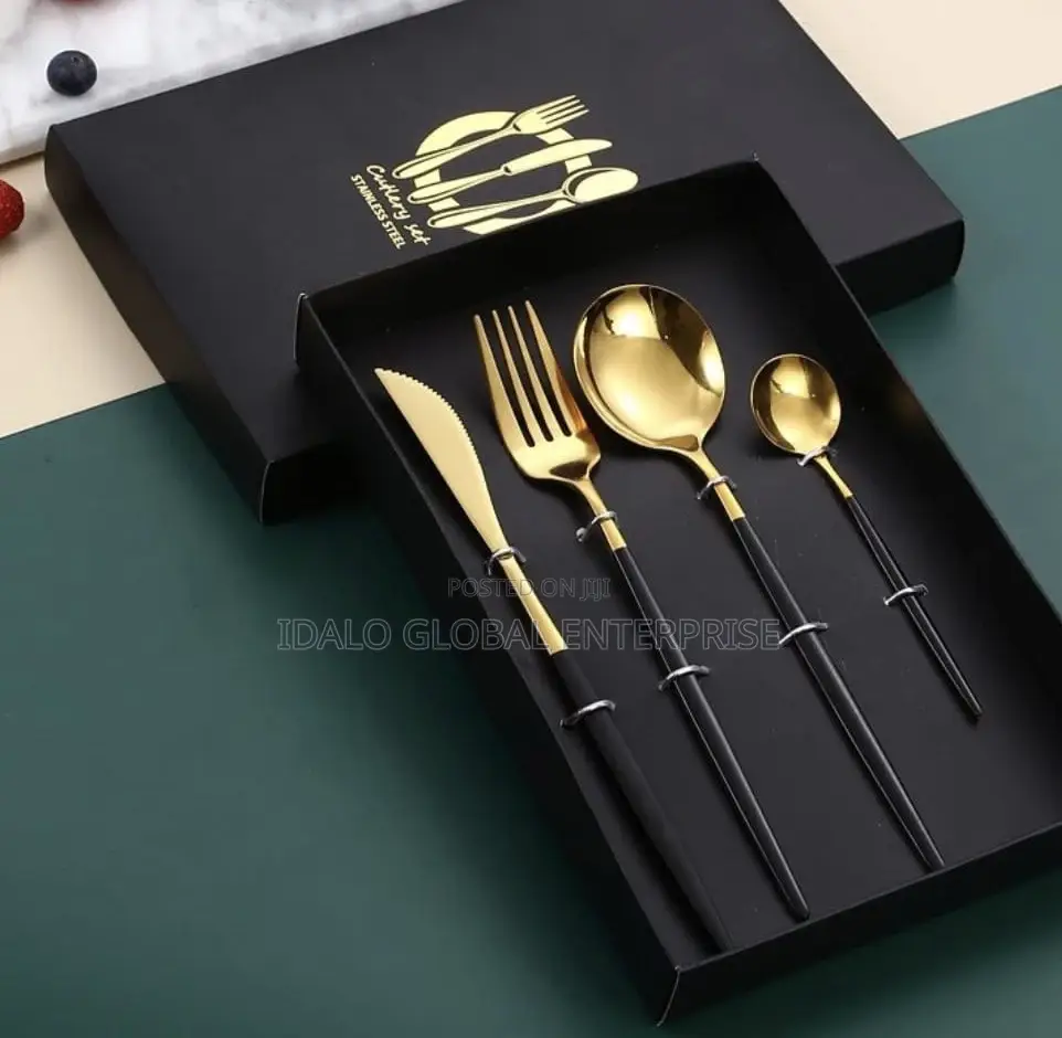 Gold Mix Cutlery Set - 4pcs
