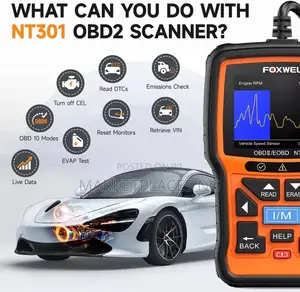 Foxwell NT301 OBD2 Code Reader Live Data Scanner
