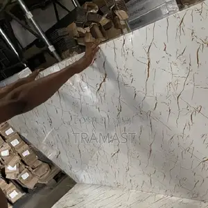 Marble Sheet | White and Gold Design