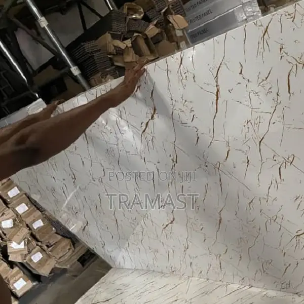 Marble Sheet | White and Gold Design