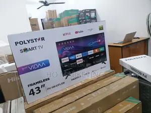 New Polystar 43 Inches Frameless Smart TV