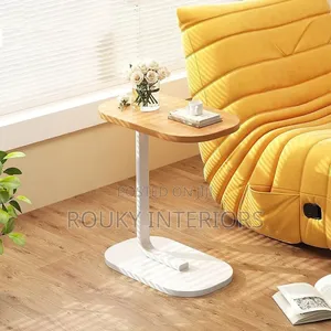 Wooden C Shape Coffee Table