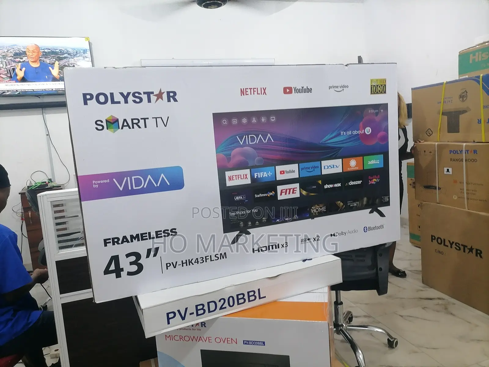 Improved 43 Inches Polystar Smart TV