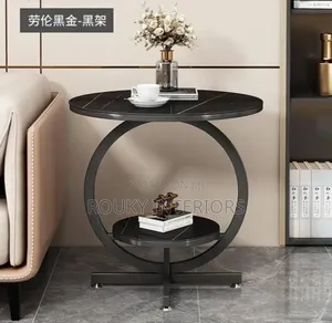 Round End Table for Living Room Sofa Corner