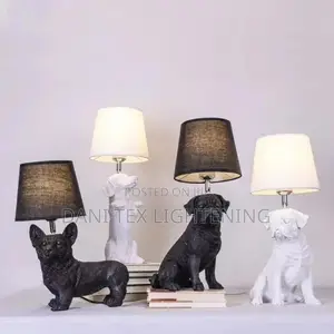 Home Decor Lighting Table Lamps Resin Design Dog Table Lamp