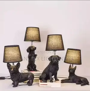 Home Decor Lighting Table Lamps Resin Design Dog Table Lamp