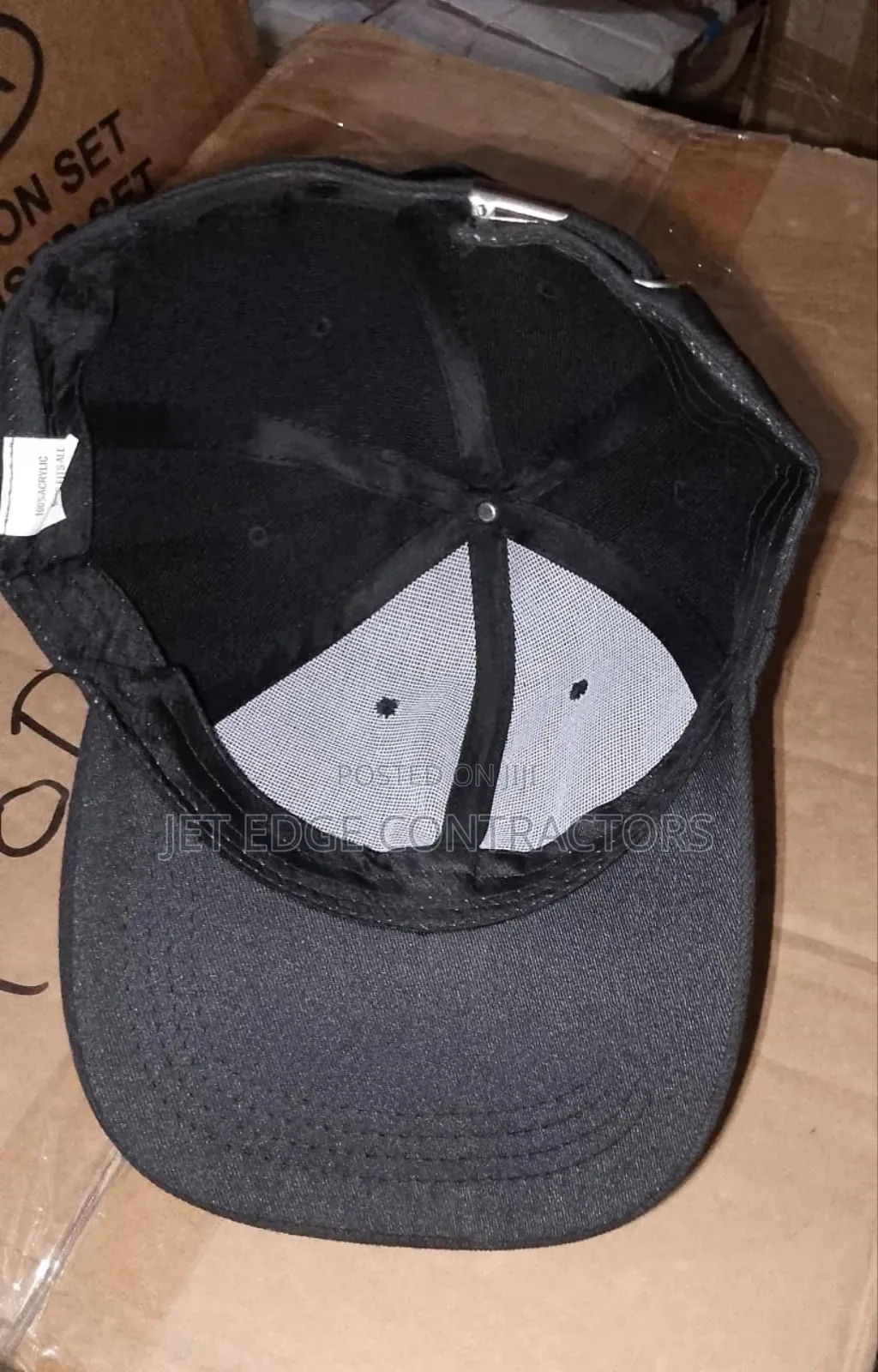 Black Face Cap