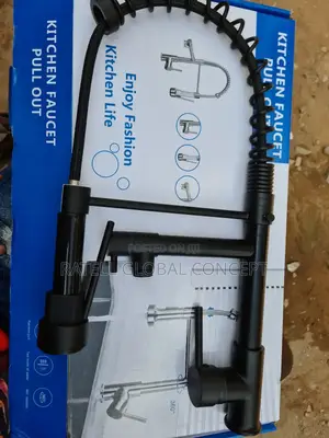 Black Kitchen Sink Tap Mixer (Spring Tap)