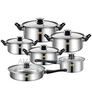 Stainless Steel Pot Sets With Frying Pan