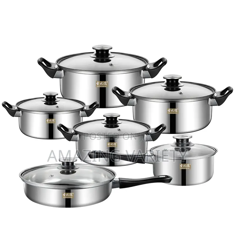 Stainless Steel Pot Sets With Frying Pan