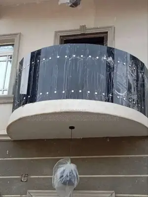 Arc Balcony Q Dark Grey Glass