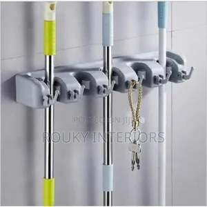 Wall Mounted Broom and Mop Holder